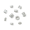 10Pcs 5 Styles Brass Micro Pave Cubic Zirconia Beads KK-CJ0004-20-8