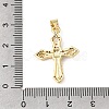 Easter Brass Micro Pave Clear Cubic Zirconia Pendants KK-E799-05G-G-3