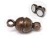 Brass Magnetic Clasps with Loops X-KK-D331-AB-NF-1