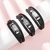 Natural Quartz Crystal & Braided Microfiber Leather Multi-strand Bracelets for Women Men GG-CBAEA55-01E-1