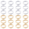 60Pcs 2 Colors Brass Bead Frame KK-SC0004-66-1