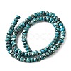 Synthetic Silver Line Turquoise Beads Strands G-L617-E03-4x6mm-3