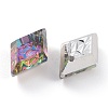 Embossed Glass Rhinestone Pendants GLAA-J101-04A-001VO-3