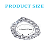 1Pc Alloy Leaf Link Chain Bracelets for Women BJEW-LP0001-63-2