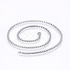 Non-Tarnish 304 Stainless Steel Box Chain Necklaces NJEW-F227-09P-08-1
