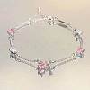 Alloy Pave Cubic Zirconia Bowknot Link Bracelets WG9EBEA-05-1