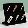 6-Slot Velvet Hair Claw Clip Organizer Holder for Women Girls PAAG-PW0017-04B-1
