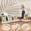 4Pcs 4 Style Wood Candle Holders & Tarot Card Stands DJEW-GF0001-47B-3