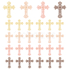 30Pcs 5 Colors Brass Filigree Joiners Links KK-PH0003-36-1