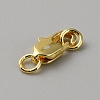 Brass Lobster Claw Clasps FIND-WH0110-859A-G-2