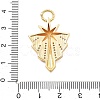 Brass Micro Pave Cubic Zirconia Pendants X-KK-L209-095G-3