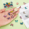 Printed Alloy Enamel Big Pendants PALLOY-PH0013-41-3