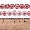 Crackle Transparent Glass Beads Strands GLAA-N063-10mm-14-2