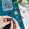 8Pcs 4 Colors 304 Stainless Steel Cuffinks STAS-UN0057-54-4