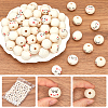 Wood European Beads WOOD-GF0002-24A-6