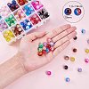Spray Painted Crackle Glass Beads CCG-PH0002-12-2