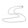 Non-Tarnish 304 Stainless Steel Cable Chain Necklace for Men Women NJEW-K245-024D-1