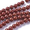 Natural Red Jasper Beads Strands G-F348-01-6mm-AA-2