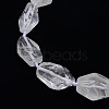 Natural Gemstone Quartz Crystal Beads Strands G-L159-09-2