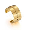 304 Stainless Steel Cuff Bangles BJEW-M082-05G-3