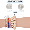 50Pcs Round 925 Sterling Silver Textured Beads STER-PH0001-66-2