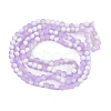 Frosted Crackle Glass Beads Strands GLAA-U001-8mm-M04-3