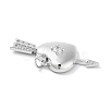 Rack Plating Brass Micro Pave Clear Cubic Zirconia Pendants KK-A208-05P-2