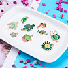 40Pcs 10 Styles Alloy Pendants ENAM-BT0001-10-4