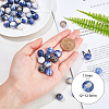 Natural Sodalite Round Beads Strands G-OC0001-91-2