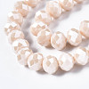 Electroplate Glass Beads Strands EGLA-A034-P4mm-A17-2