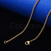 PVD Vacuum Plating 304 Stainless Steel Curb Chain Necklace NJEW-S420-001A-G-1