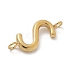 304 Stainless Steel Letter Connector Charms LS-STAS-M108-01G-19-2