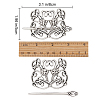 Viking Alloy Hair Clip with Hair Sticks OHAR-WH0001-04C-2