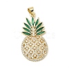 Brass Micro Pave Cubic Zirconia Pendants KK-H267-008B-G-1