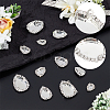 24Pcs 4 Style Brass Cabochon Connector Setting RB-PH0001-18P-5