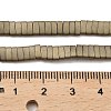 Electroplated Frosted Non-magnetic Synthetic Hematite Beads Strands G-G089-A01-03-4
