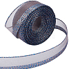 Sparkle Polyester & Metallic Mesh Ribbon for Bowknot Making OCOR-WH20007-19B-1