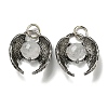 Bat Natural Quartz Crystal Pendants G-F766-03AS-10-1