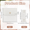 6Pcs Square PU Leather Jewelry Storage Bags with Iron Button ABAG-OC0001-18B-2