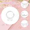 40Pcs 2 Color 2-hole Rack Plating Eco-friendly Brass Huggie Hoop Earring Findings KK-FH0006-63-4