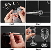 4-Hole Acrylic Wall-Mounted Glass Holder Display Racks ODIS-WH0027-051B-3
