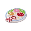 Flower Theme Printed Acrylic Cabochons MACR-J121-01B-3