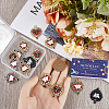 24Pcs 4 Styles Alloy Enamel Pendants ENAM-SC0004-73-3