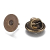 Brass Butterfly Clutches Pin Backs KK-Z003-01AB-3