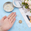 72Pcs 2 Colors Brass Linking Rings KK-HS0001-64-3