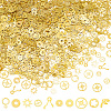 Olycraft 300~400Pcs 10 Style Brass Cabochons MRMJ-OC0003-83-1