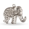 Tibetan Style Alloy Rhinestone Big Pendants ALRI-L048-37AS-2