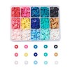 15 Colors Handmade Polymer Clay Beads CLAY-JP0001-06B-1