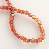 Electroplate Glass Bead Strands EGLA-R094-4mm-11-2