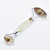 Tigerskin Glass Brass Face Massager MRMJ-G008-23P-2
